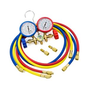 SISTEMA ANALIZADOR PARA R410 R22 R134 R404 CUERPO BRONCE - Image 1